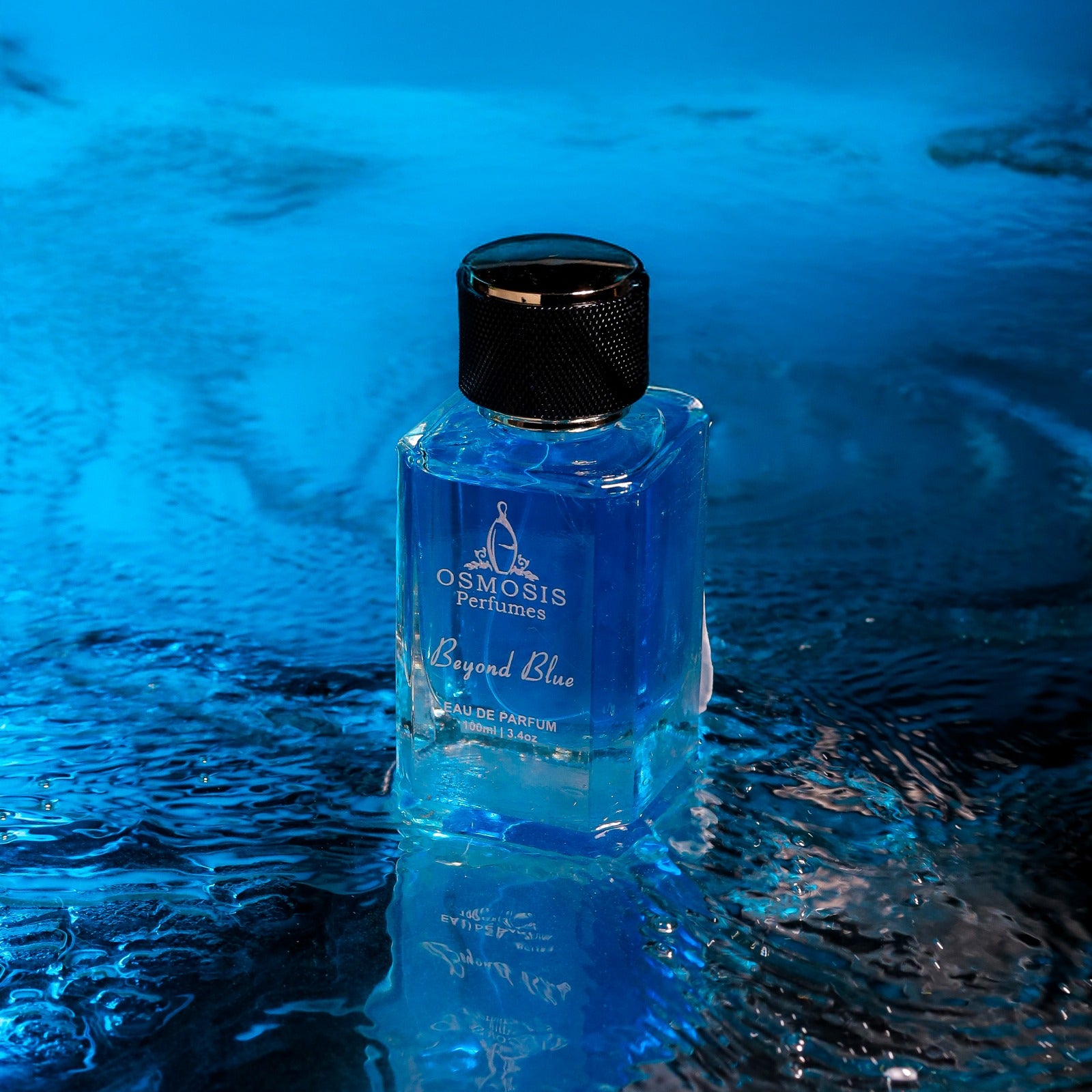 "Osmosis Perfumes Beyond Blue – A crisp and refreshing scent perfect for summer and daytime wear."