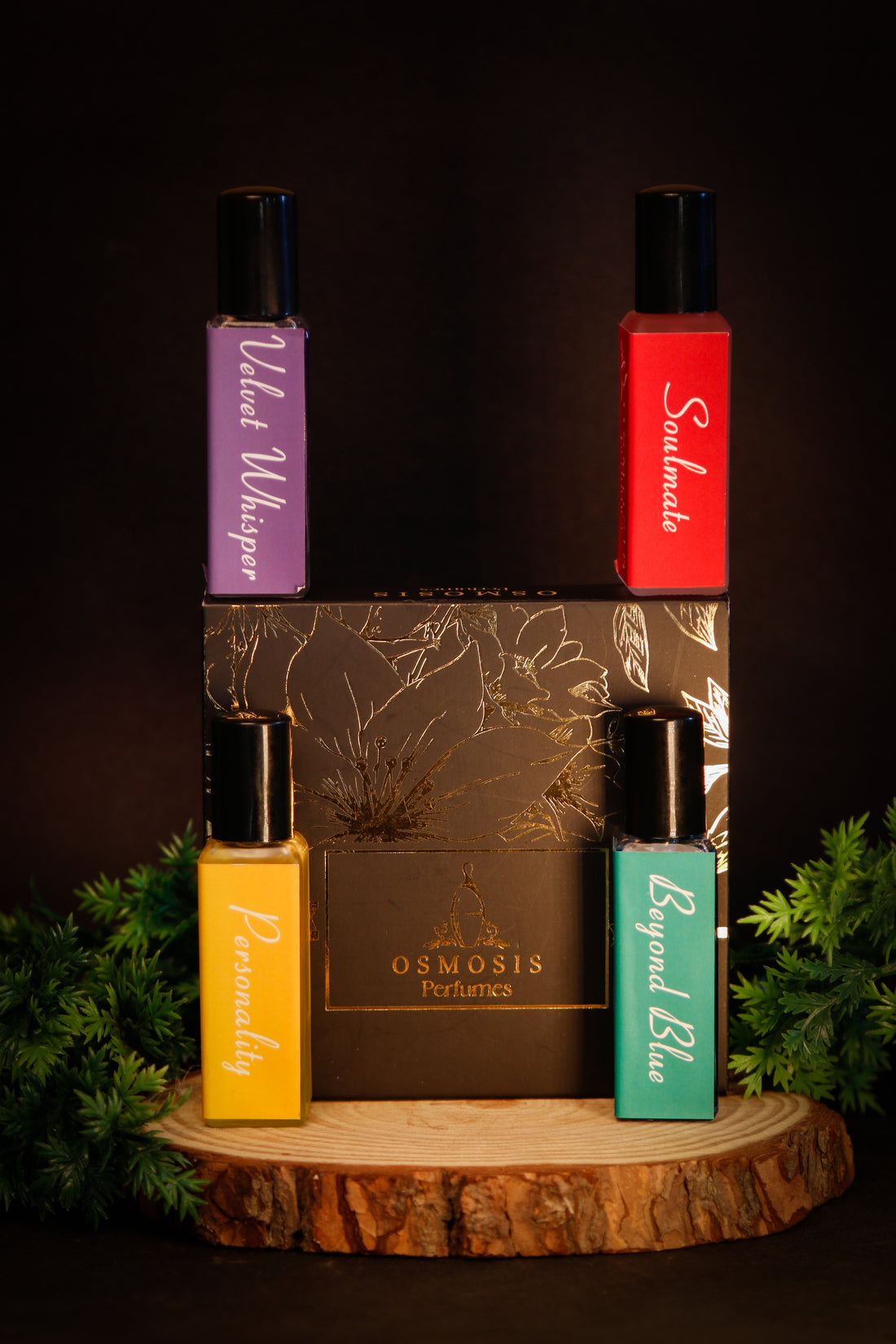 Unisex Perfume Combo – Beyond Blue, Velvet Whisper, Personality, Soulmate | Versatile & Long-Lasting