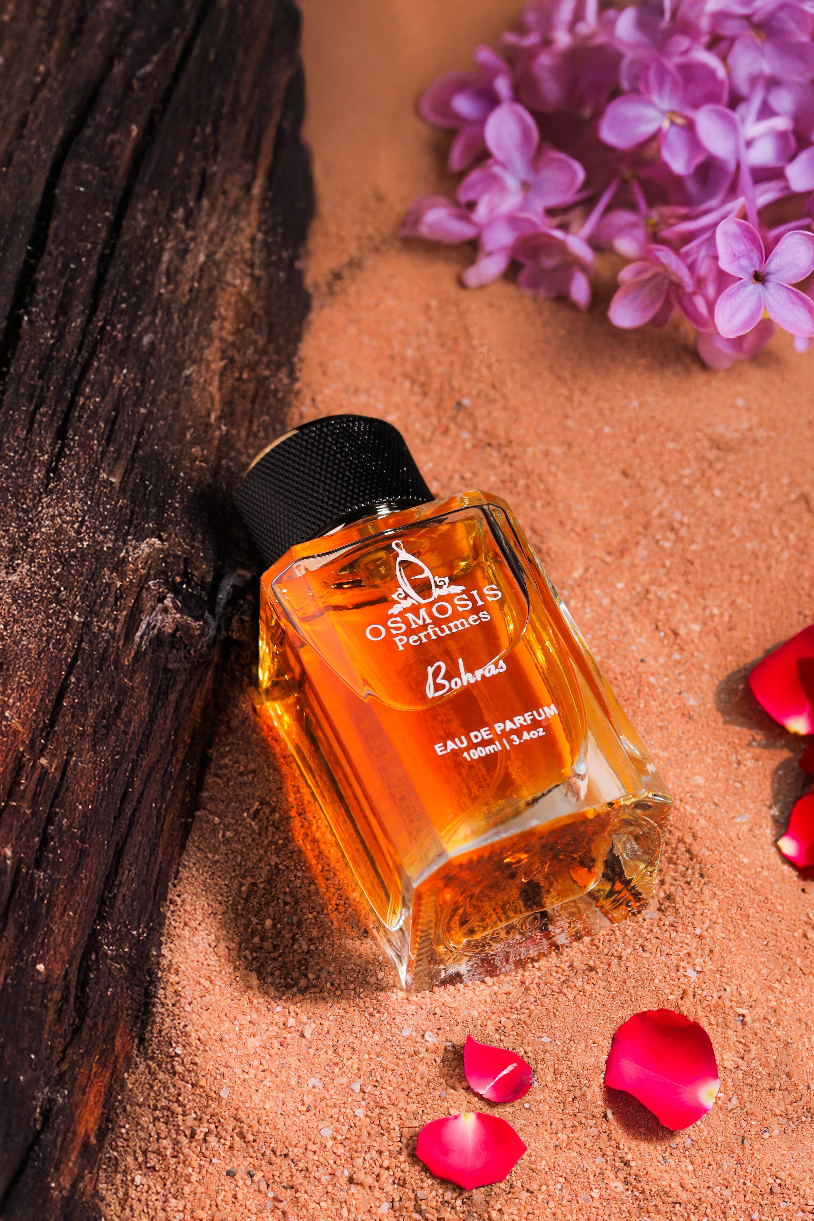 "Osmosis Perfumes Bohras Noir – A bold and elegant scent perfect for formal events and night outs."

