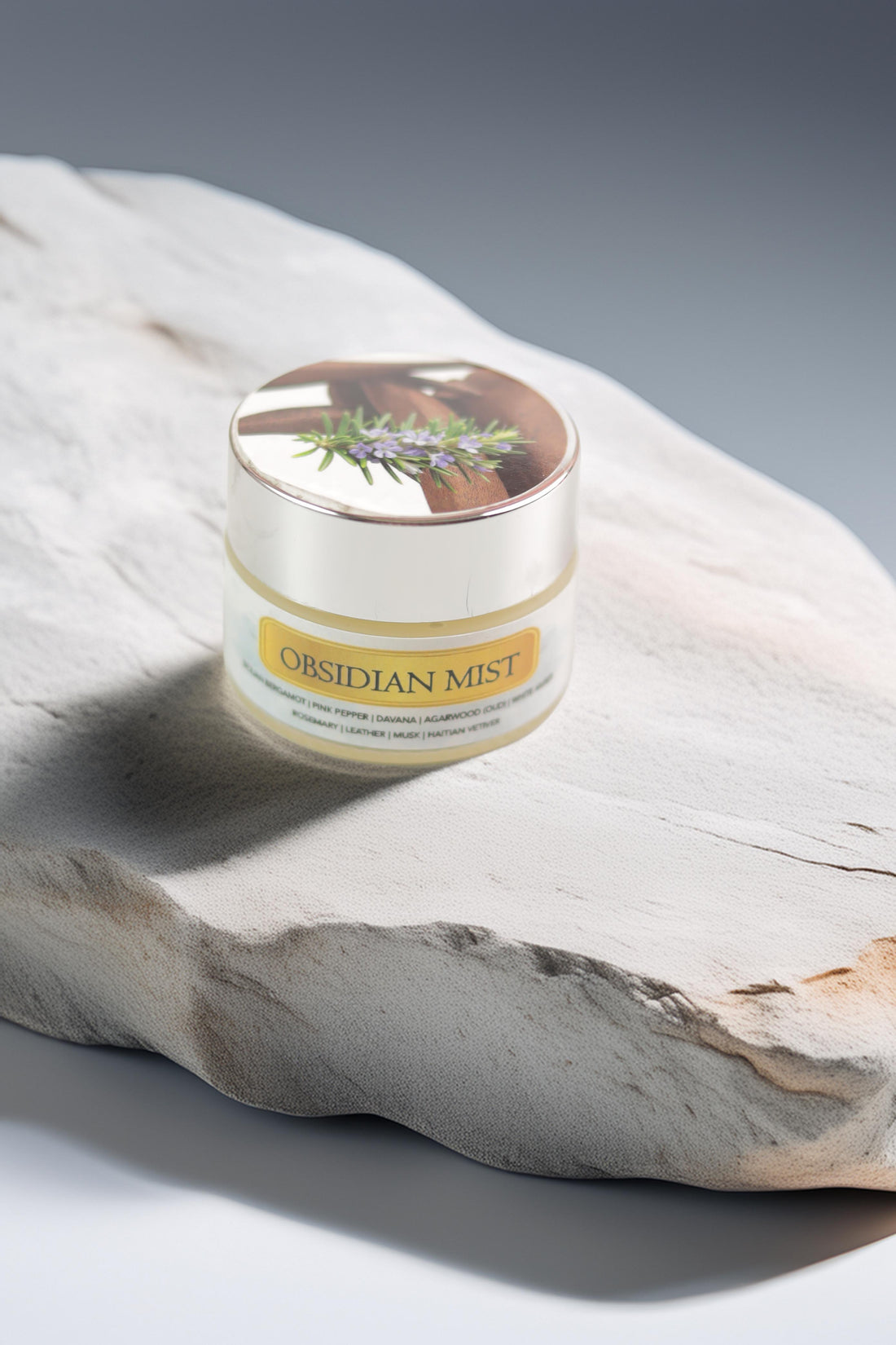 Obsidian Mist Solid Perfume by Osmosis – Smoky Woody Luxury Fragrance Balm