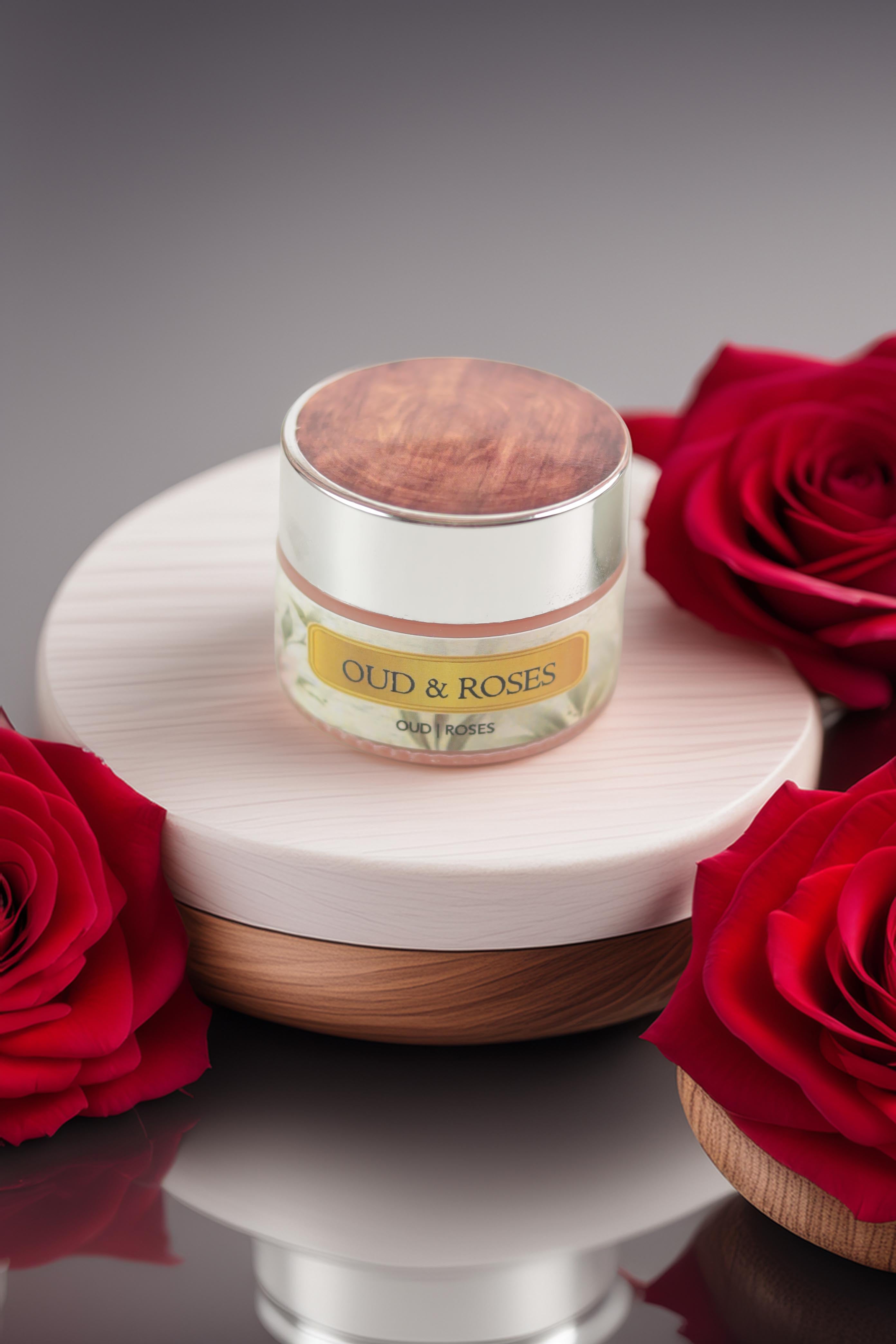 Oud & Roses Solid Perfume by Osmosis – Floral Oud Luxury Fragrance Balm