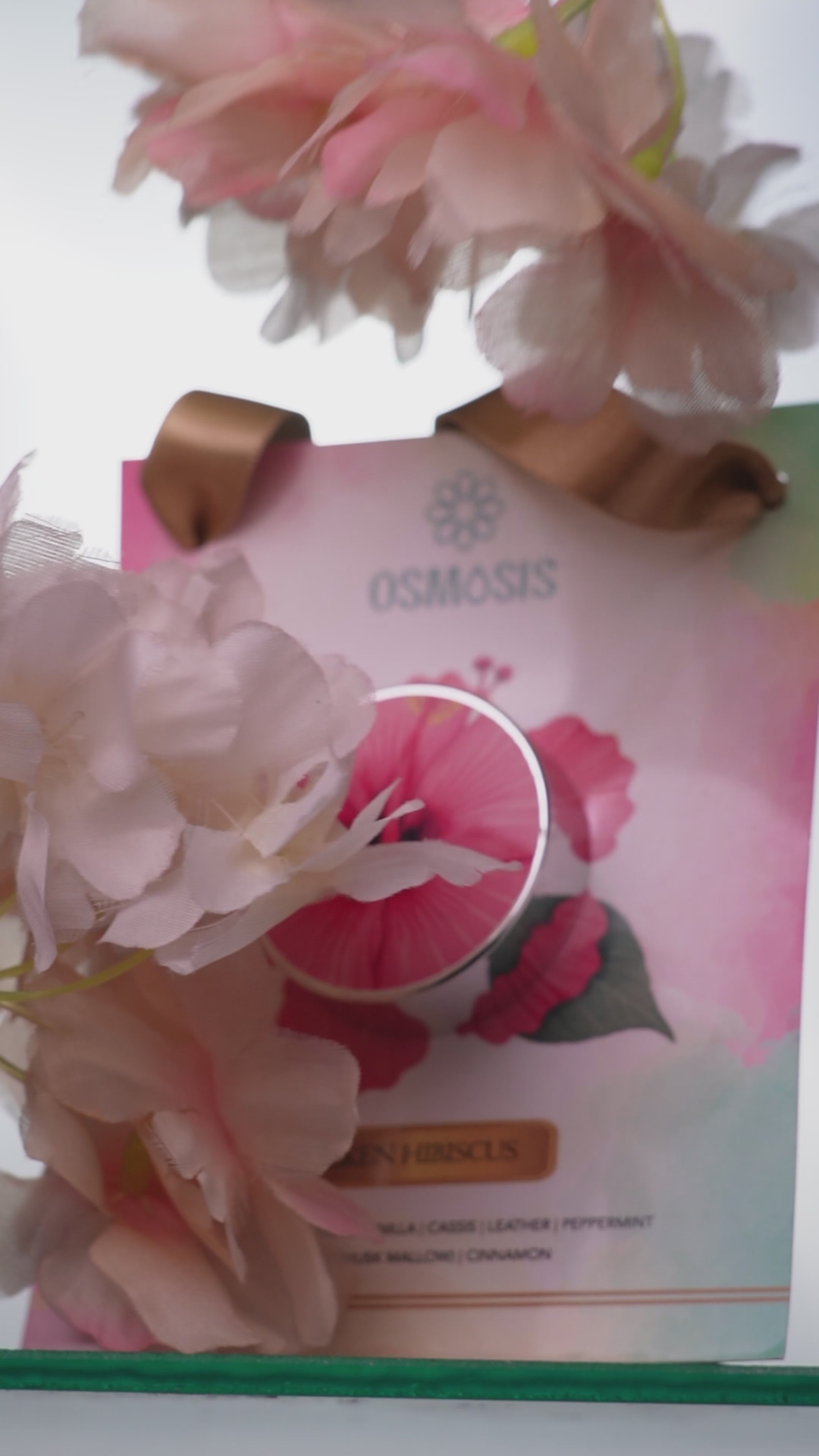 Silken Hibiscus Solid Perfume by Osmosis – Floral Gourmand Luxury Fragrance Balm
