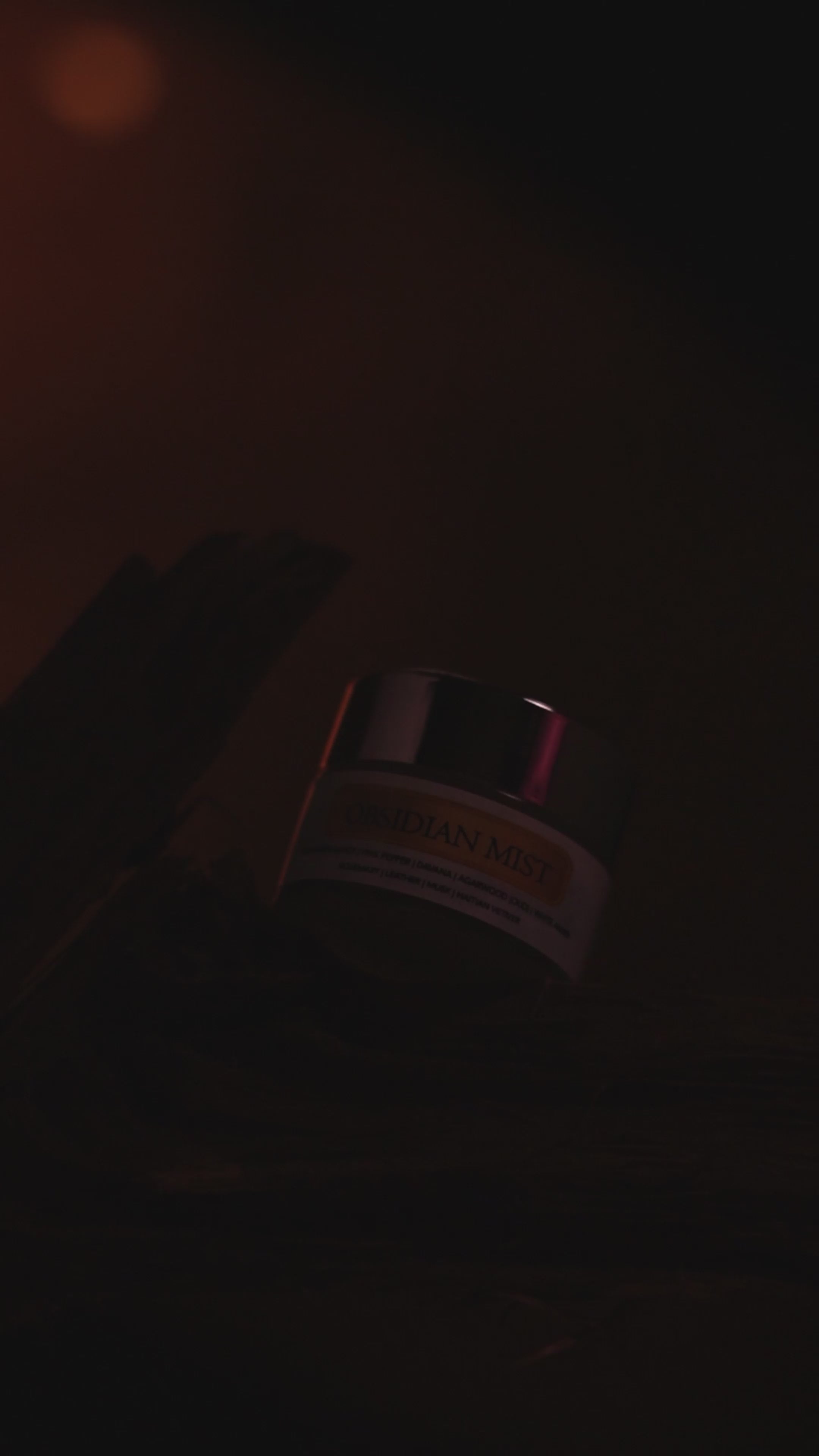 Obsidian Mist Solid Perfume by Osmosis – Smoky Woody Luxury Fragrance Balm