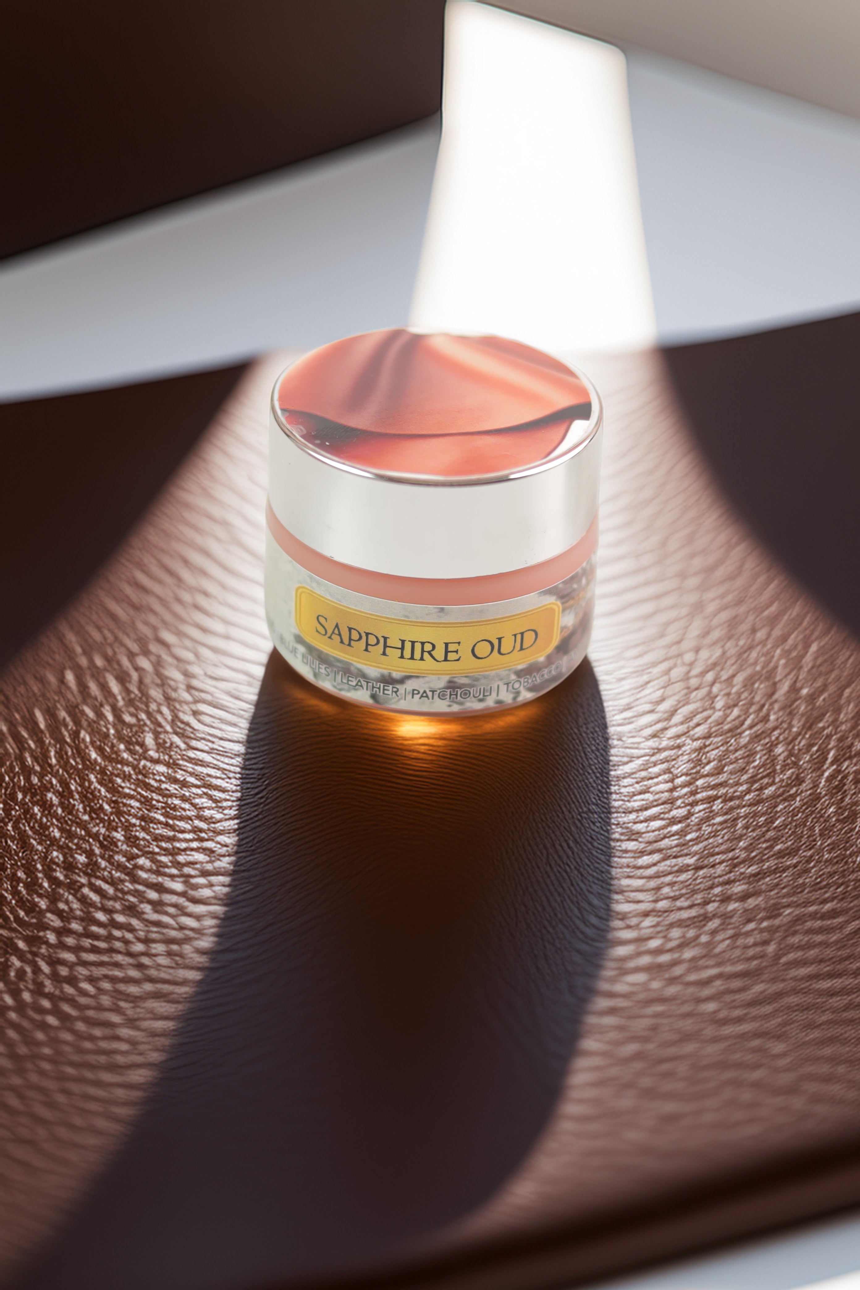 Sapphire Oud Solid Perfume by Osmosis – Deep Leather Oud Luxury Fragrance Balm