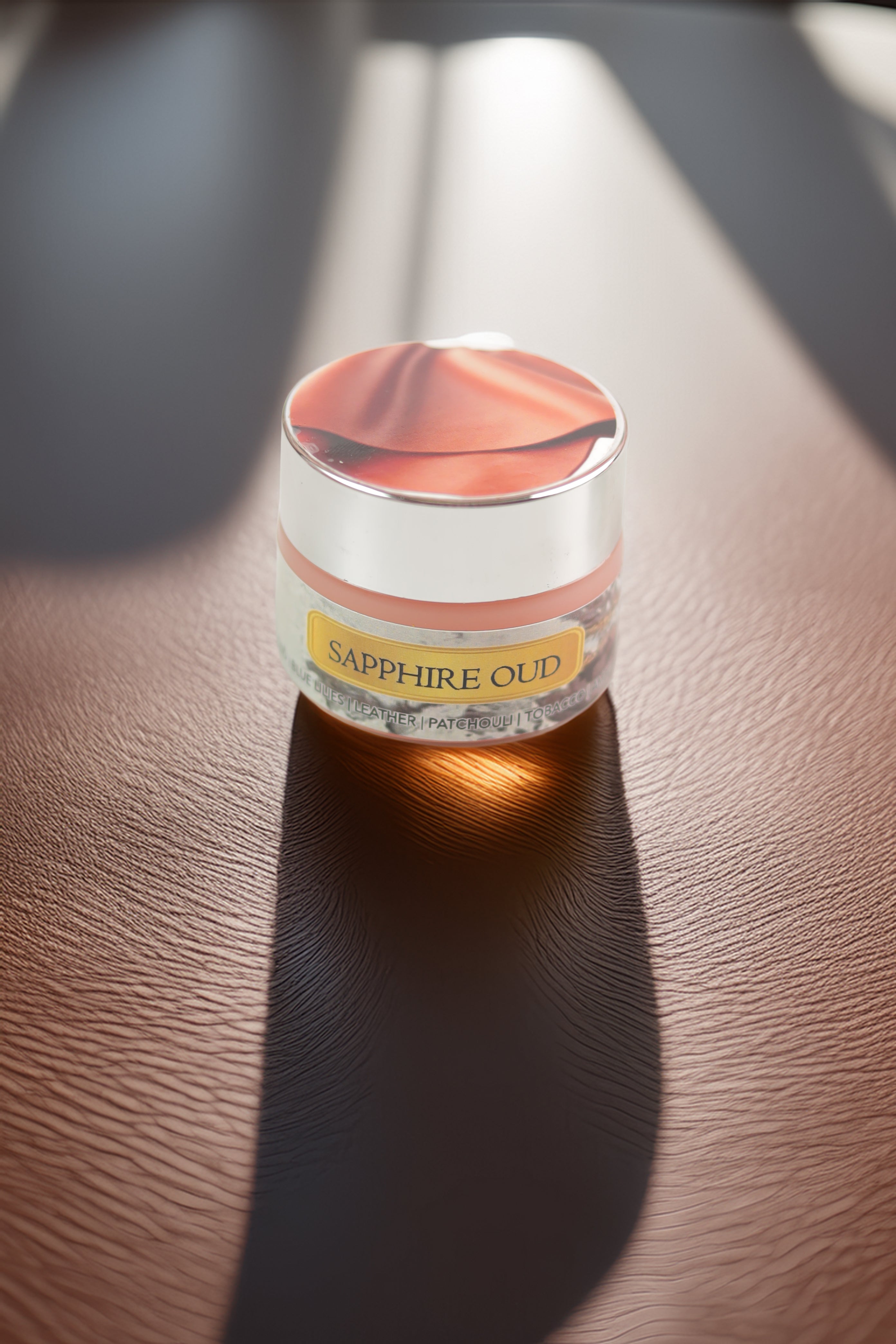 Sapphire Oud Solid Perfume by Osmosis – Deep Leather Oud Luxury Fragrance Balm
