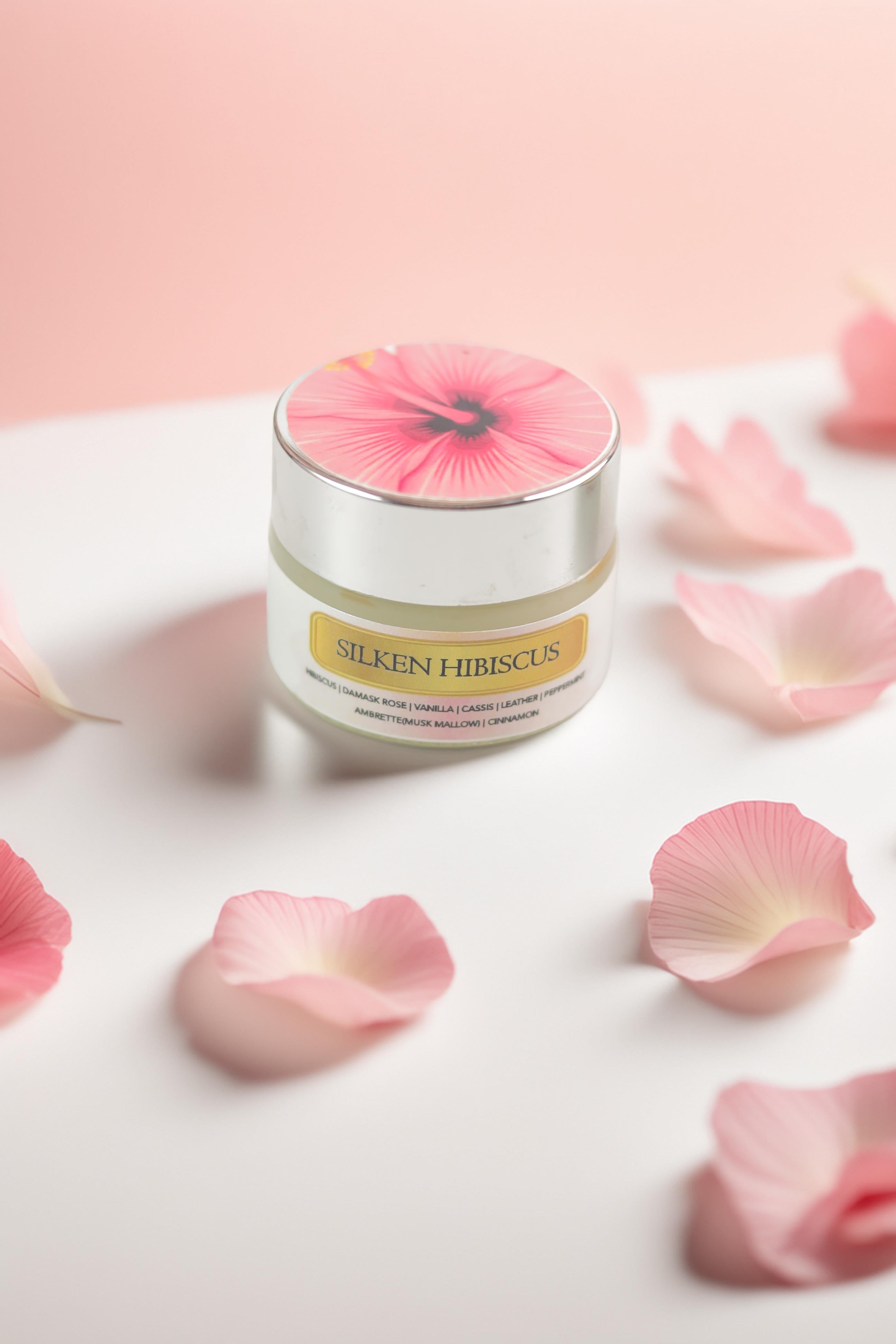 Silken Hibiscus Solid Perfume by Osmosis – Floral Gourmand Luxury Fragrance Balm