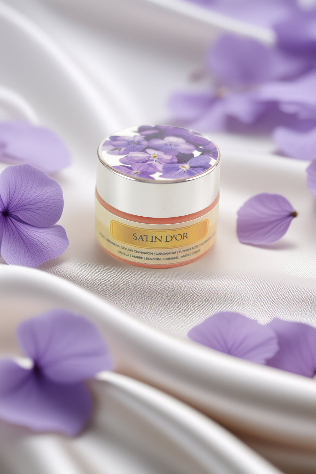 Satin D’Or Solid Perfume by Osmosis – Floral Amber Luxury Fragrance Balm